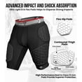 thumbnail image 3 of Exxact Sports Elite 5-Pad Adult Football Girdle for Men - Padded Compression Shorts, Mens Girdle Football with Cup Pocket (AXL, Black), 3 of 7