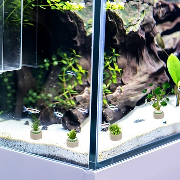 HONMEET 9Pcs Ceramic Weights for Aquatic Plants Stable Plant Holder