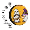 thumbnail image 4 of Salouo Cute Gnomes Halloween Print Spare Tire Cover 14-17 inch Spare Tire Protector Universal Tough Tire Wheel Cover for Trailer SUV and Truck-15 inch, 4 of 6