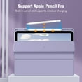 thumbnail image 5 of Fintie Hybrid Slim Case for iPad Air 13-inch M4/M3/M2 (2026/2025/2024) - Shockproof Cover with Clear Back Shell & Pencil Holder, Lilac Purple, 5 of 10