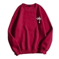 thumbnail image 1 of PENGXIANG Femmes Casual Manches Longues Graphiques Tee-Shirts Sweat-Shirts Col Rond Pulls pour les Femmes, 1 of 5