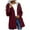 Long Jackets-Wine, variant on Gamivast Waterproof Jackets for Women Plus Size Hooded Windbreaker Zip up Jackets Lightweight Long Cuffed Sleeve Trendy Outerwear with Pockets Hiking Drawstring Outdoor Jacket with Pockets
