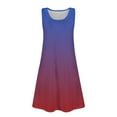 thumbnail image 7 of LTTVQM Casual Dresses for Girls Size 5-6 Sleeveless Gradient Sundresses Beach Round Neck Tank Dress Basic Midi Dresses with Pocket Hot Pink 5-6, 7 of 7