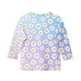 thumbnail image 4 of Grblisyd Girls 3/4 Sleeve T Shirts Kids Cute Floral Print Tops Casual Loose Crewneck Graphic Tees 2-13Y, 4 of 5