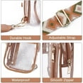 thumbnail image 3 of Clear Fanny Pack Stadium Approved Clear Sling Bag Crossbody bag Purses for Women Transparent Waist Bag with Adjustable Strap Clear Brown, 3 of 8