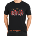 thumbnail image 3 of Bruh Funny Christmas Red Plaid Xmas T-Shirt for Adults Men and Women, 3 of 4