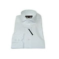thumbnail image 5 of Men's Axxess Turkey Shirt 100% Egyptian Cotton High Collar 224-03 White Pique, 5 of 6