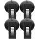 thumbnail image 1 of BRIGHTFUFU 4 pinzas de succión multifuncionales para cortinas, soportes para bolsas, clips de almacenamiento para coche (negro), 1 of 8