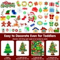 thumbnail image 4 of Tumao Felt Christmas Tree for Toddlers Kids 3.4FT DIY Montessori Christmas Tree Kit Felt Christmas Tree Wall Decorations with Santa 40Pcs Ornaments for Christmas Gift Home Decor, 4 of 8