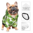 thumbnail image 3 of Cauagu Green Kiwi Pattern Winter Pet Hoodie Sweatshirts- Dog Hoodie Sweater with Leash Hole - Cute Dog Hoodie - Pet Clothes Puppy Cat Custume -XX-Large, 3 of 8
