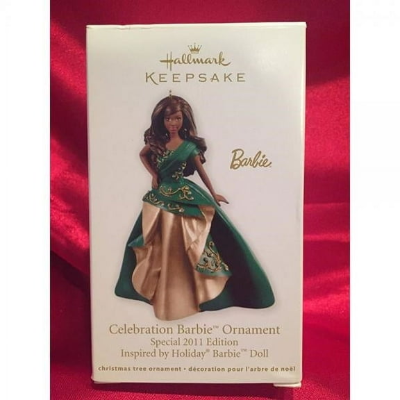 Celebration Barbie African American 2011 Hallmark Ornament - QXI2517