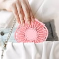 thumbnail image 4 of Handheld Mini Fan with Hanging Rope and Mirror, USB Rechargeable Portable Fan, 3 Speed, Plastic, White/Blue/Pink, Travel Office Home, 1 Pack, 4 of 6