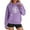 Purple, variant on Hooded Sweatshirt Soft Cozy Pullover Long Sleeve Casual Comfort Fit For Everyday Wear And Blank Sweat Shirts for Women over Size Hoodies Women Zip Tunic Sweatshirt Women's Hoodie Knitted Jacke Red XXL
