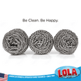 thumbnail image 2 of LOLA Jumbo Stainless Steel Scourers, Curled Flat Wire, Odor Free & Rust Proof - 12 CT, 2 of 7