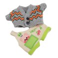 thumbnail image 1 of Plushie Doll Clothes Piggy Pattern Soft Comfortable 20cm Plush Outfit Coat Pants, 1 of 7