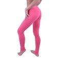 thumbnail image 2 of Vivian's Fashions Extra Long Leggings - Cotton, Misses Size (Coral, S), 2 of 3