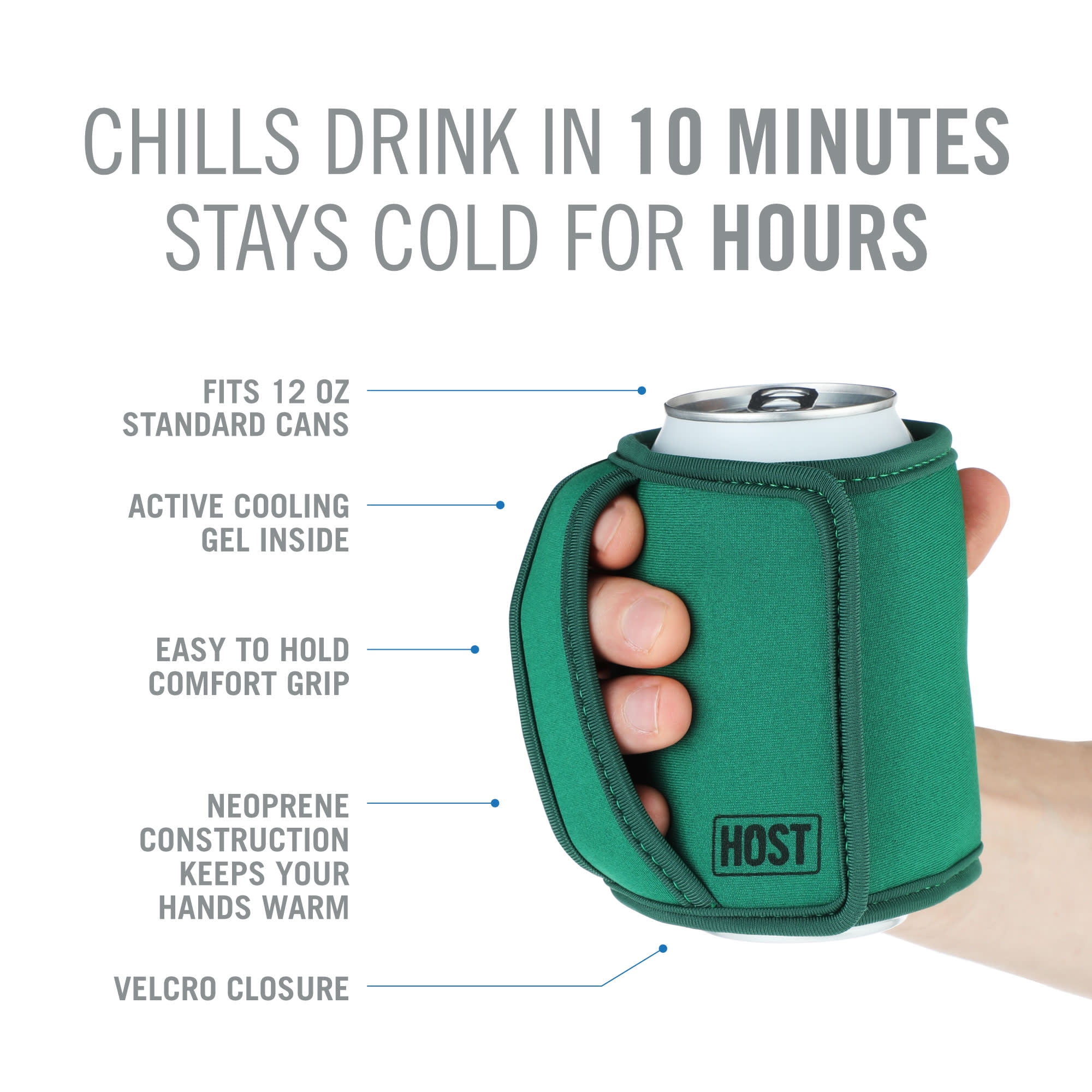 Host Stay-Chill Standard Can Cooler - Space Gray