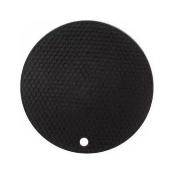 Round Placemat, Rubber Heat Resistant Strong Load Bearing Table Mat, Round Table Mat Placemat Washable Place Mat for Cup Bowl (17.5cm【Large】)