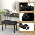 thumbnail image 7 of Wubio Duet Piano Bench with Storage, Keyboard Bench with Padded Cushion, Solid Wood Legs, Storage Compartment for Music Books, Comfortable PU Leather Piano Stool, 360 LBS Load Capacity, 7 of 7