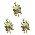 thumbnail image 4 of Jumpingount Flores artificiales de bajo mantenimiento: precio asequible de ramillete de boda Ramillete de boda nupcial azul amarillo Type1 NO1, 4 of 6