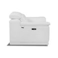thumbnail image 5 of Titan Furnishings Genuine Italian Leather Power Reclining Chair in White, 5 of 10