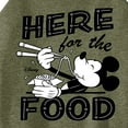 thumbnail image 3 of Disney - Mickey & Friends - Mickey Eating Noodles - Here for the Food - Juniors High Neck Tank Top, 3 of 5