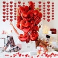 thumbnail image 4 of AOWEE Valentine Day Decoration, Red Heart Balloons Set with 1000Pcs Artificial Red Rose Petals for Anniversary Romantic Decorations, Valentine's day party Wedding Flower Decoration, 4 of 7