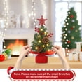 thumbnail image 4 of Mini Christmas Tree with Top Star & Lights, 12/24 Inch Tabletop Artificial Christmas Tree with Red Berries & Pine Cones for Home, Office, Apartment, 4 of 6