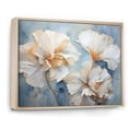 thumbnail image 2 of Designart "Tan Carnations On Azure III" Carnations Floater Framed Wall Decor, 2 of 5
