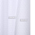 thumbnail image 4 of Cafe Curtains 24inch Length, Embossed Textured Soft Microfiber Kitchen Tier Curtains, White, 30" Wx24 Lx2, 4 of 7