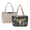 Black - Aztec Deer Skull Sunflower, variant on ZUXONGSY Skull Rose Print Fashion Reversible Tote Bag for Women – Lightweight Quilted Shoulder Bag with Trendy Prints & Classic Side, Camel