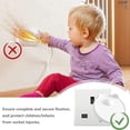 thumbnail image 6 of Outlet Covers Baby Proofing, Safe & Secure Electric Plug Protectors, Sturdy Childproof Socket Covers for Home & Office, Easy Press-Fit Installation, White, 6 of 7