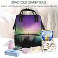 thumbnail image 4 of Defioc Northern Lights for Baby Diaper Bag Backpack - Baby Bag for Boys & Girls - Diaper Backpack - Large Travel Diaper Bags- Baby Registry Search & Shower Gifts, 4 of 5