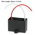 thumbnail image 4 of Uxcell 51x35x25mm 10uF 450V AC 2 Wires CBB61 Ceiling Fan Capacitor 3 Pack, 4 of 7