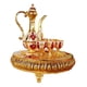 thumbnail image 4 of Juego de tetera para el tazas y bandeja, juego de servicio de té para boda, sala de estar, mesa de comedor, decoración de dormitorio Rojo Soledad Jarra de bebidas, 4 of 5