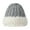 Gray, variant on WREESH Women's Merry Colored Knitted Wool Beanie Printing for Warmth and Versatile Fleece Hat Black