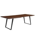 thumbnail image 2 of Modway Viggo 96" Live Edge Acacia Wood and Metal Dining Table in Black/Walnut, 2 of 10