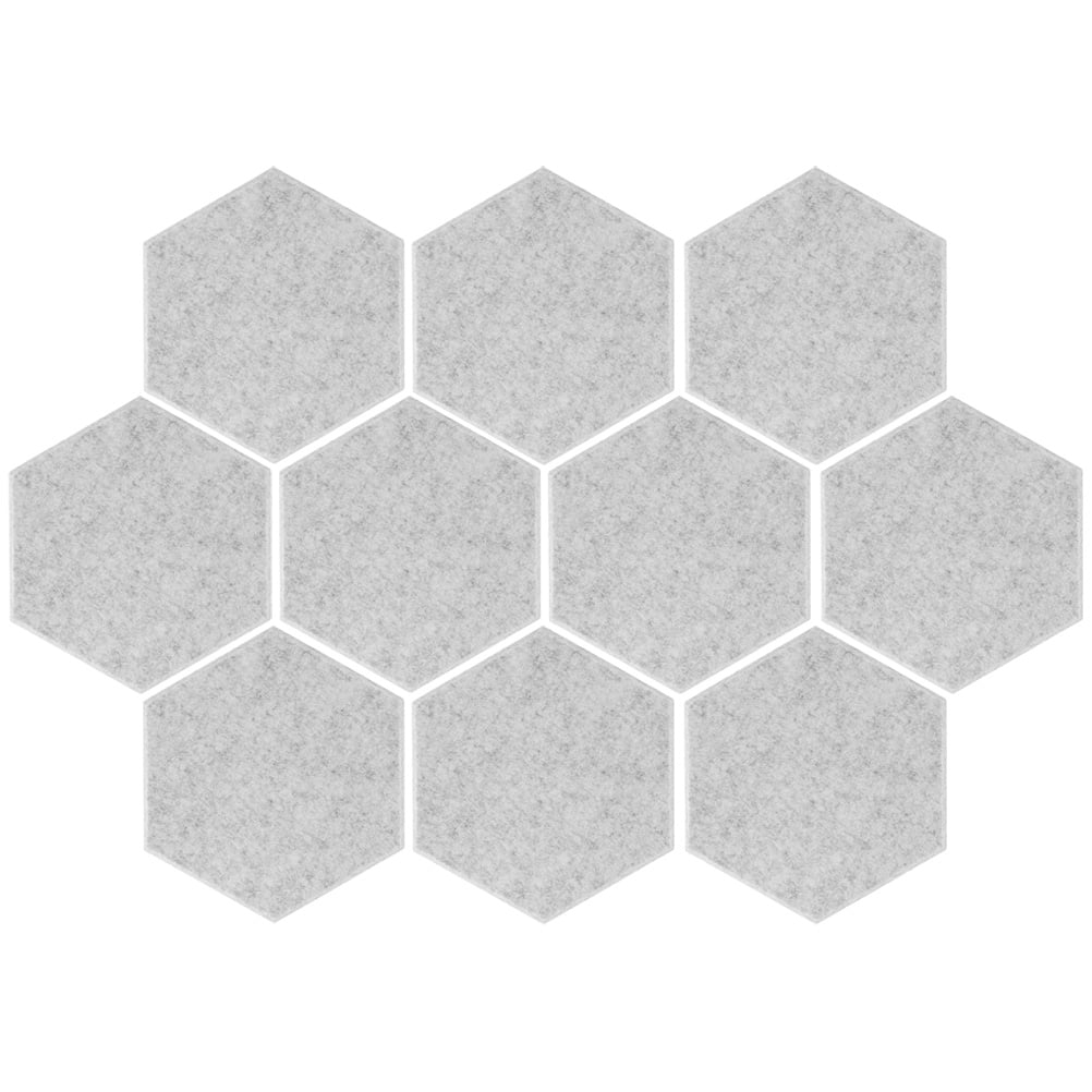 Raindrops 10Pcs Acoustic Wall Panels for Home Studio and Office 11.8X10.2X0.3in Hexagon Shape