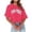 Rose Chaud, variante sur HXWCHs T-Shirt Essentiel pour Femmes Été Décontracté Col Rond T-Shirt pour Femmes Doux Léger Imprimé Lettre Haut Confortable Usage Quotidien TG Noir