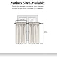 thumbnail image 3 of Patin Denim Blue Kitchen Curtains 36 Inch Length 2 Pcs, Farmhouse Rod Pockets Room Darkening Thermal Curtains, Insulated Soft Winodw Treatments Drapes for Cafe Bathroom, Each Panel 30" W x 36" L, 3 of 10