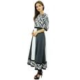 thumbnail image 1 of Phagun Kurta Ethnique en Coton Imprimé Designer Tunique Anarkali Kurti Robe-12, 1 of 1