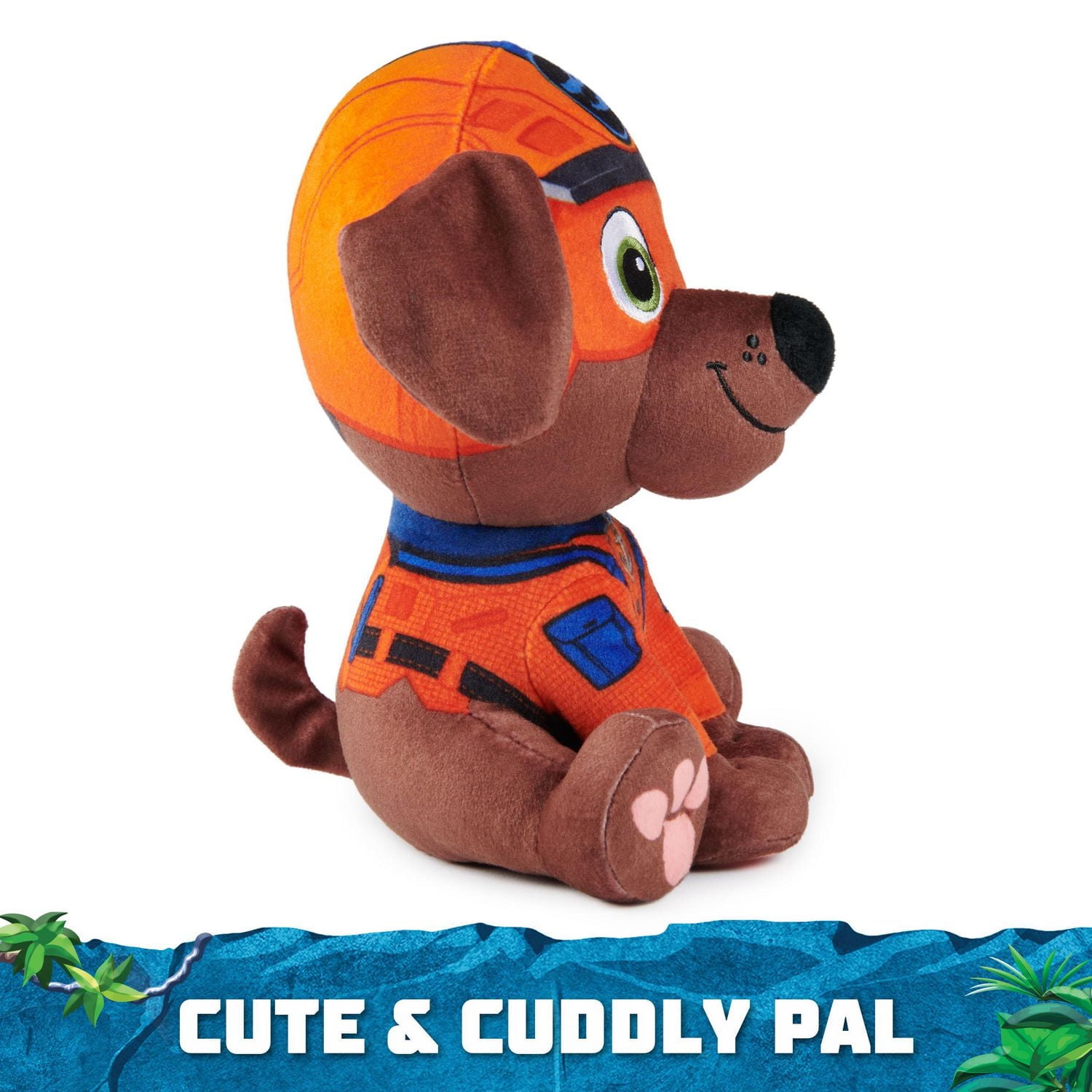 PAW Patrol Jungle Pups, Tracker 8-Inch Plush, Stuffed Animal Kids Toys for Boys & Girls Ages 3 and Up