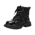 thumbnail image 2 of Children's Boots, Single Boots, British Sequin Strap, Side Zipper Short Boots, 2 of 5