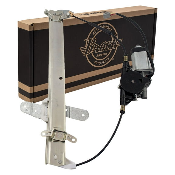Brock Window Regulator w/ Motor for 1998-2011 Town Car Front Left 6W1Z5423201AA
