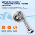 thumbnail image 2 of Audífonos In ear Inalámbricos Keluona Kt10 Bluetooth V5.4 Con micrófono Color Blanco, 2 of 8