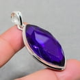 thumbnail image 2 of Purple Tourmaline Gemstone Pendant Handmade Unique Marquise Shape Jewelry 2.30", 2 of 2