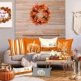 thumbnail image 3 of 20x20 Fall Throw Pillow Covers Set of 4, Pumpkin Maple Leaf Decorative Holiday Pillow Case 20 x 20 Autumn Cushion Covers Thanksgiving Pillowcase for Indoor Home Bedroom Couch Sofa Decor Orange, 3 of 6