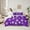 Purple, variant on Manfei Red Cartoon Snowflake Twin Bedding Sets 7-Piece for Teen, Winter Snow Bedding Comforter Set, Western Christmas Festival Reversible Sheet Sets, Breathable Home Decor