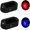 Red & Blue, variant on 2Pcs Car Solar Power Simulated Dummy Alarm Device Anti-Theft LED Flashing Security Light Fake Lamp Automotive Warning Interior Safety Lights with USB Charger Port, Red&Blue