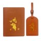 thumbnail image 1 of Accesorios de viaje elegantes para trotamundos Dúo de fundas para pasaporte y etiquetas para equipaje de cuero PU Geographic, 1 of 8